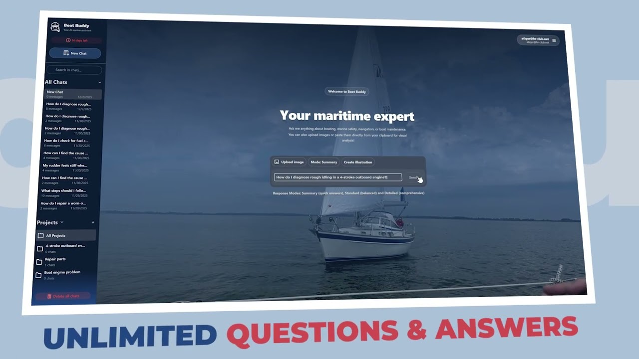 BoatBuddy.ai is your maritime boat expert for all sailers and crew.